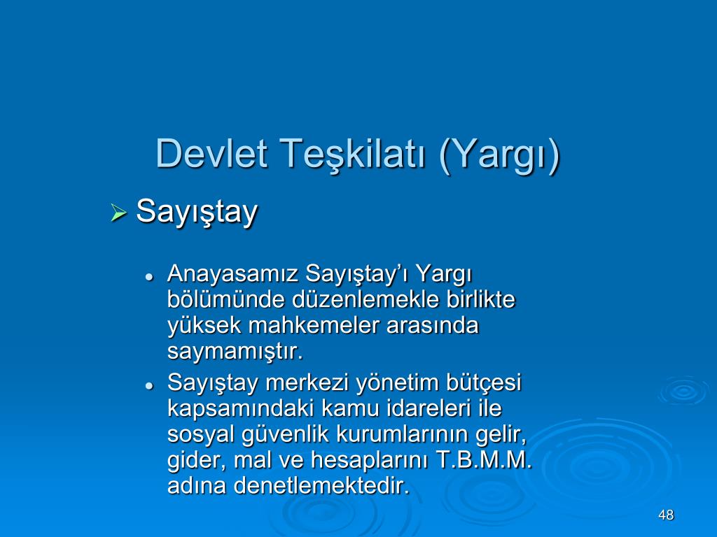 Devlet Teşkilatı Devlet Teşkilatı
