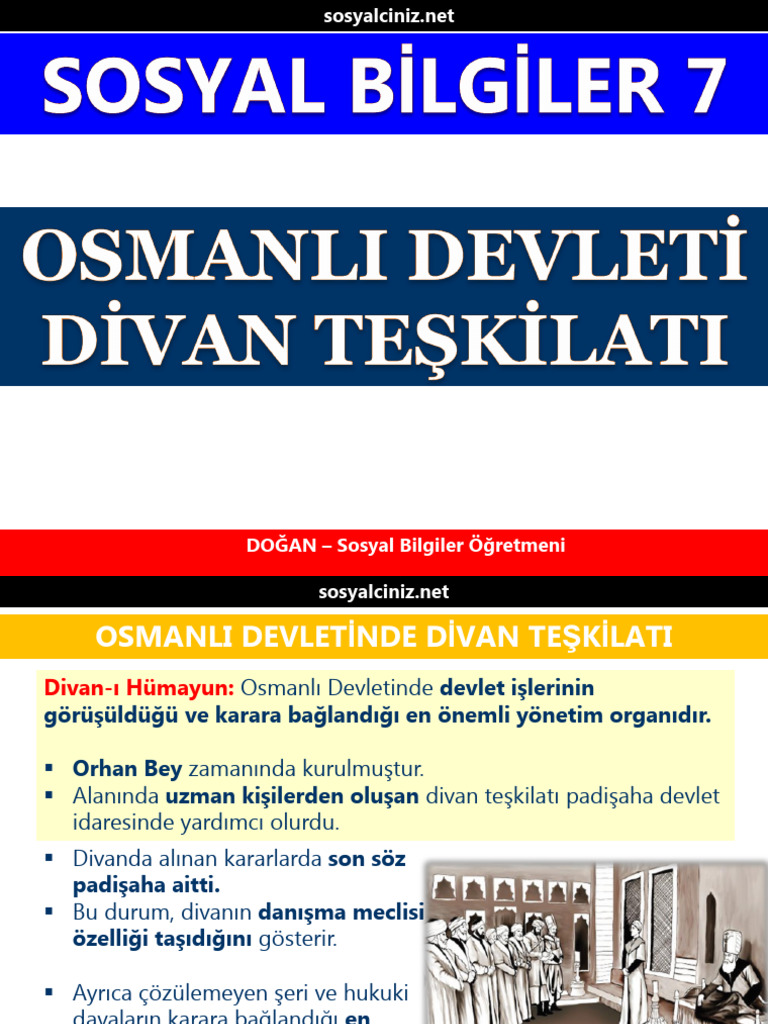 Divan Teşkilatı Divan Teşkilatı